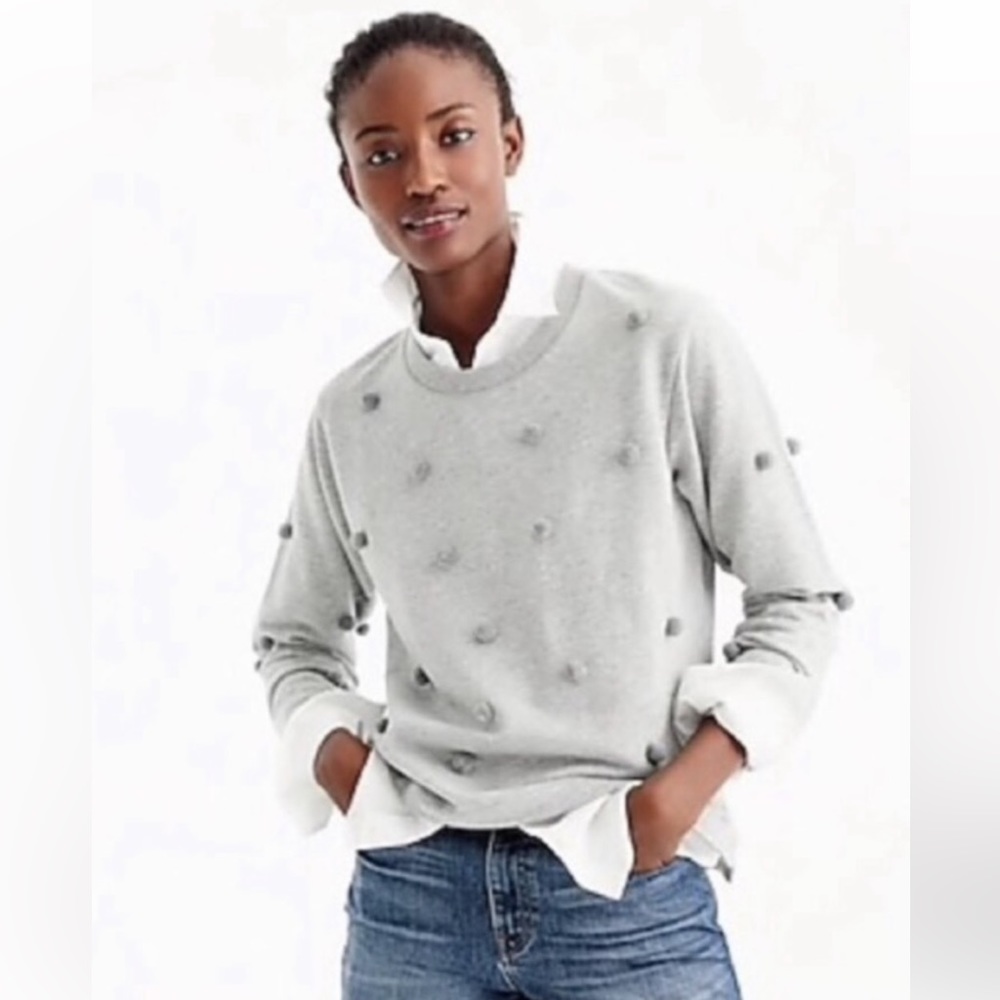 J Crew Pom Pom sweatshirt